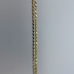 14K GOLD CUBAN BRACELET. NEW.