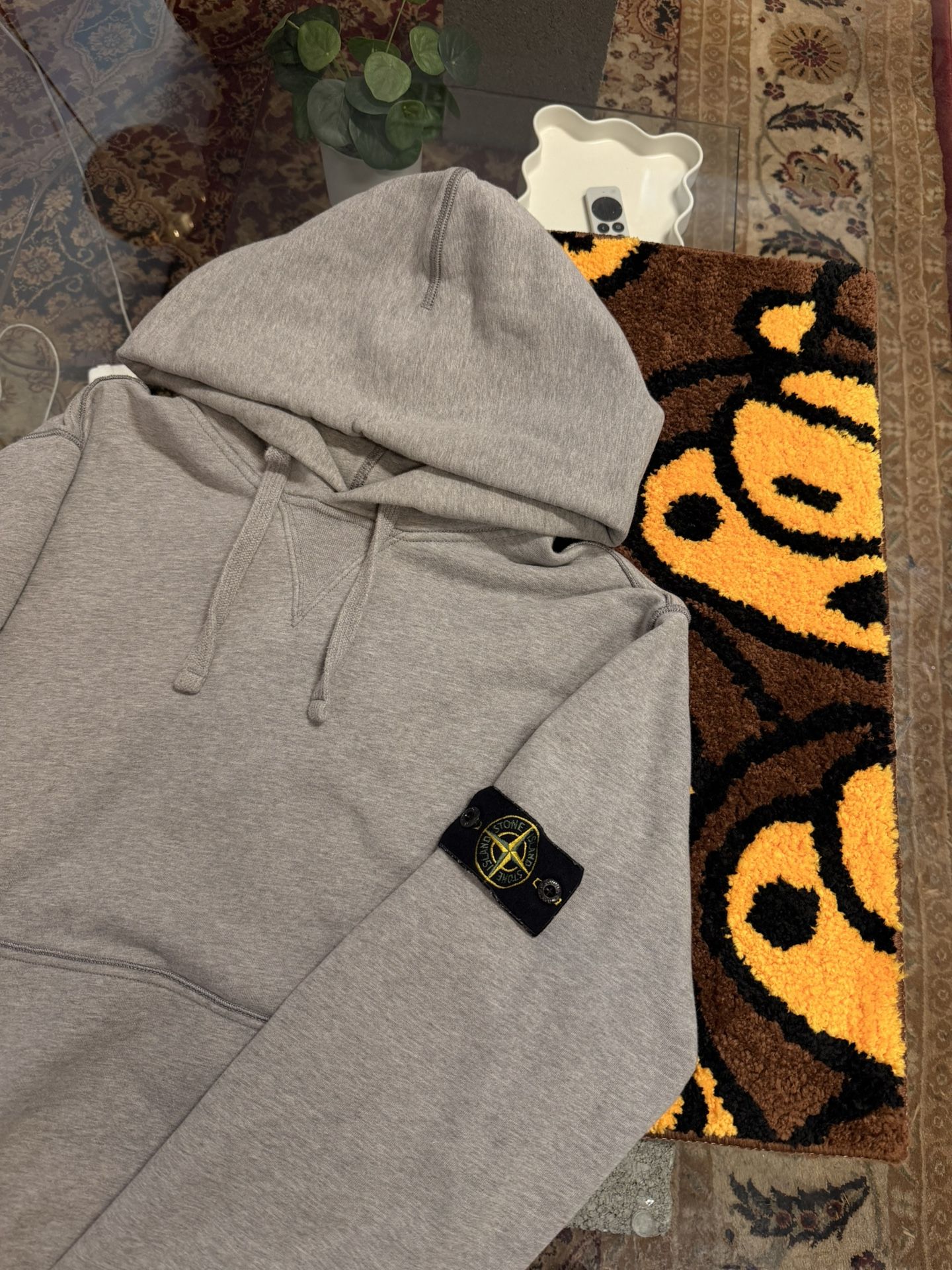 Stone Island Grey Hoodie – Size XL - PreOwned