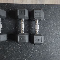 25lbs Hex Dumbbells 