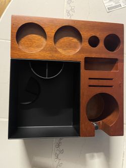 Espresso Tamping Station - Large Knock Box, 9 in 1 Espresso Coffee Organizer for Storage 58MM Espresso Tamper, Distributor, Portafilter and P