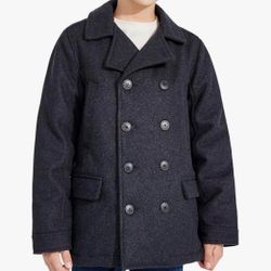 Boys Light Weight Black Coat 13/14 Y