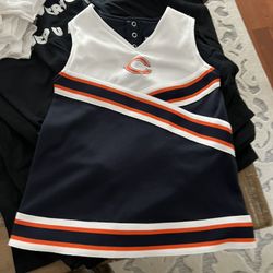 Chicago Bears cheerleader Dress Girls Cheerleader Dress 3T Like New 