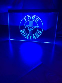 FORD MUSTANG LED NEON LIGHT SIGN 8x12