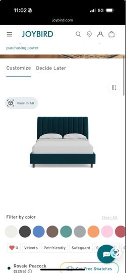 Headboard and bed frame