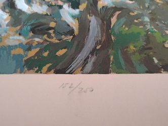 Marco Sassone Large serigraph signed and numbered 44x36