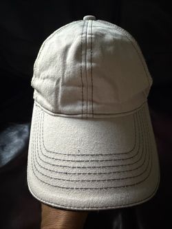 Beige Distressed Raw Stitching Baseball Trucker Cap
