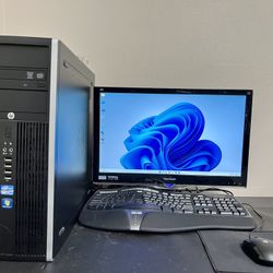 HP i7 Desktop Computer Windows 10 Microsoft Office 2019
