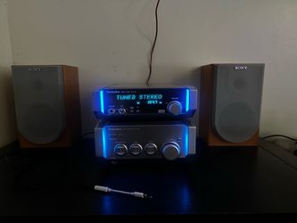 Technics Stereo Tuner and Amplifier Stack