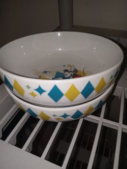 Vintage Porcelain Disney Bowls