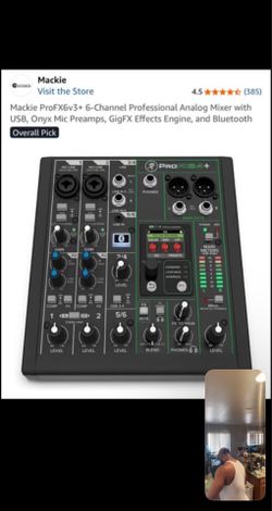 Mackie PROFX6V3 6 Channel Professional Effects Compact Mixer