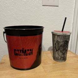 Batman Popcorn Bowl And Cup
