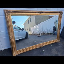 Large Gorgeous Antique Gold Mirror 3ftx 4ft 