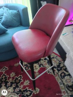 Red bar stool