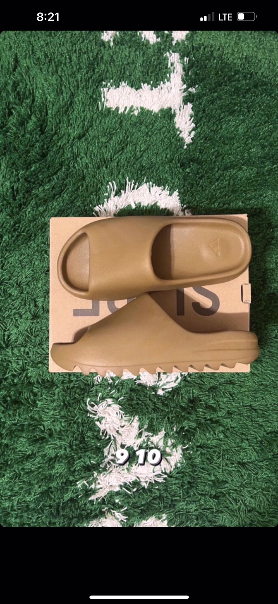 NEW ADIDAS YEEZY SLIDES ORCHE SIZES 9 10