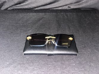 Black Rimless Sunglasses