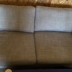 Ikea grey-color cloth couch, 66”W x 34”D