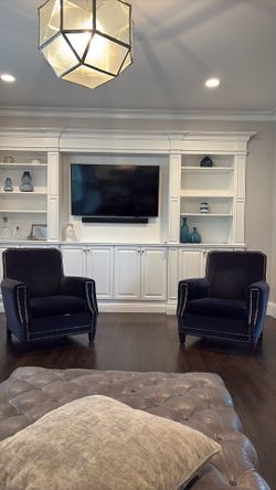 Velvet chair set
