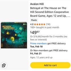 Betrayal At House On The Hill Board Game 