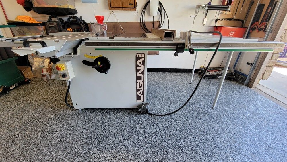 Laguna TSS 12" Sliding Table Saw - 5hp main, 1hp scoring- 1ph With 50" Slider
