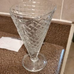Waffle Cone Shaped Dessert Glasses Set of 6