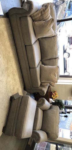 Olsberg Steel Living Room Set SOFA and Loveseat