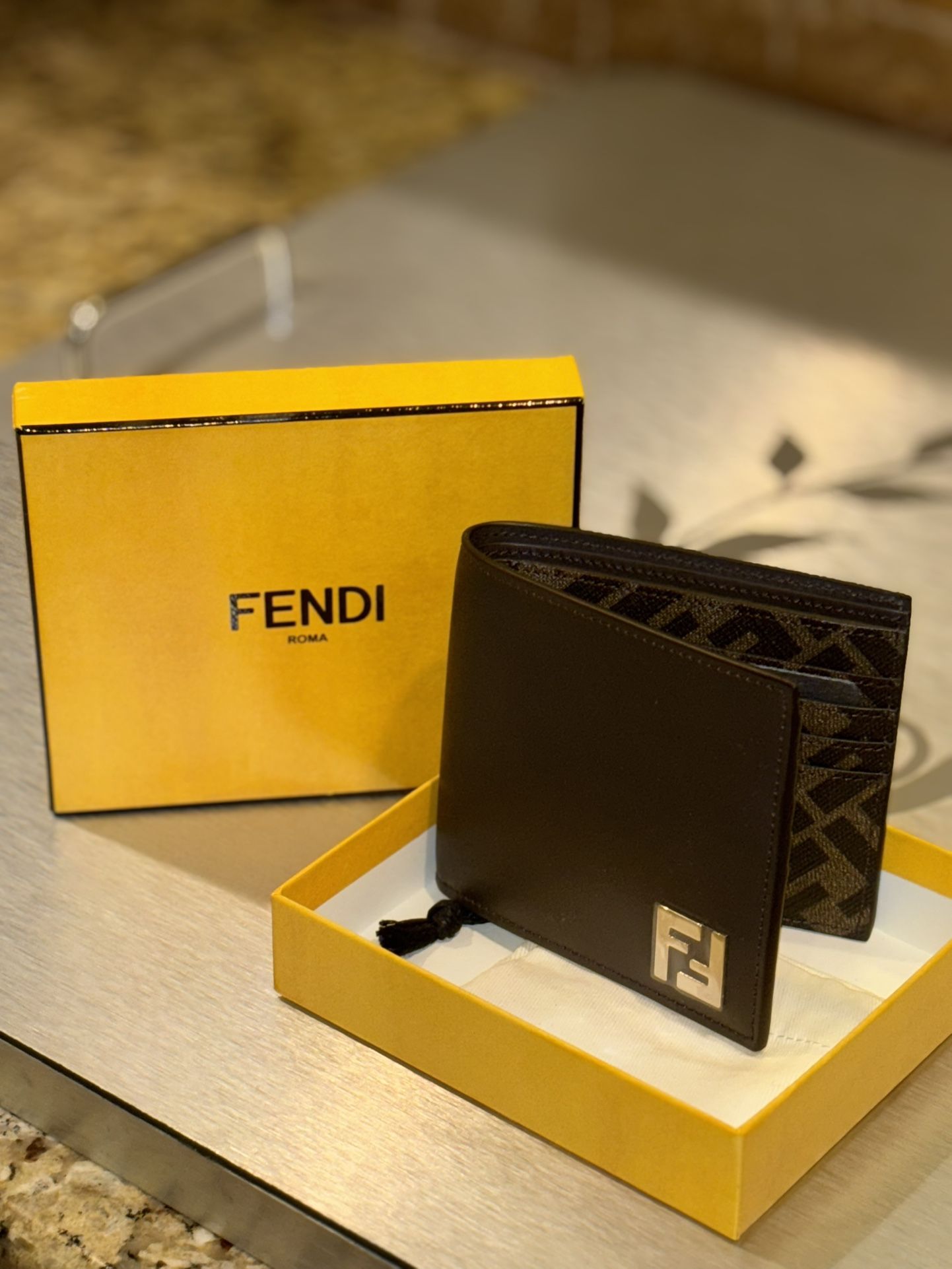Fendi Squared Bi- Fold Wallet