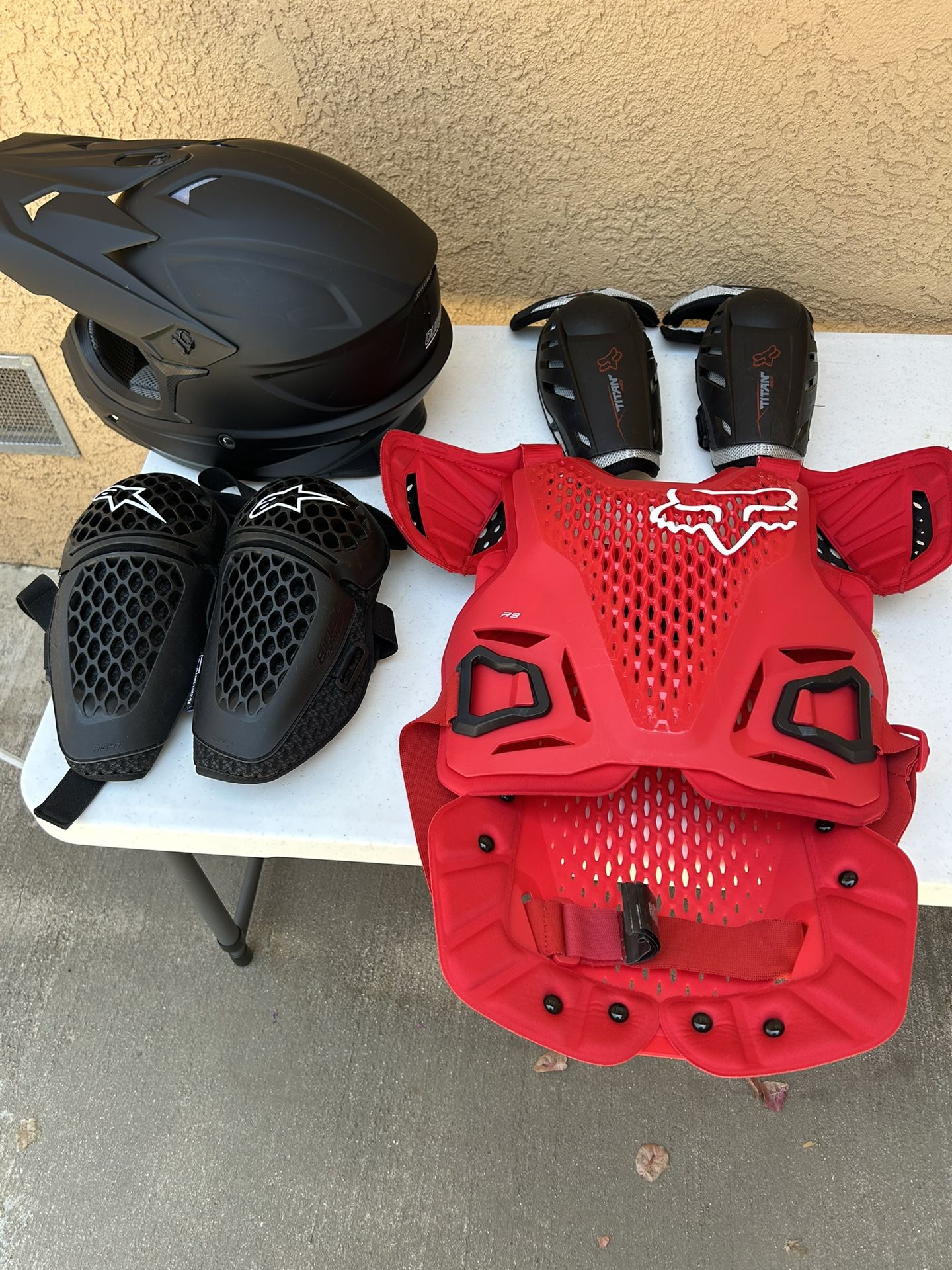 Size S M Bike Motor Armour Set Of 4 Items