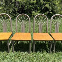 80's Postmodern Curved Dining Chairs Annig Sarian Style Oak Finish