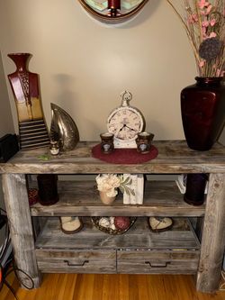 Rustic Wood Console Table - Millwood Pines - Richon TV Stand (selling matching coffee table)