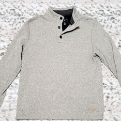 Men's G.H. Bass & Co. Light Gray Collared Sweater