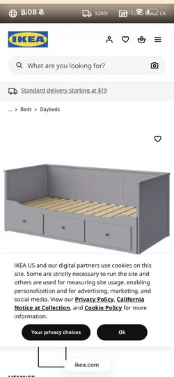 Like New IKEA Hemnes bed With 2 Twin Mattresses
