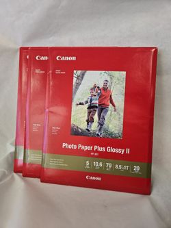 Canon Photo Paper Pluss Glossy PP301 Ink Jet Lot Of 3