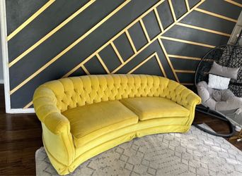 1970’s Authentic Hollywood Regency Couch and Loveseat