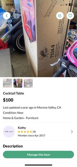 Ashley Bran New Table 