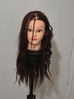 22" mannequin head/cabeza de maniquí 22" d pelo