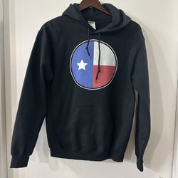 Adult Small Texas Flag Sweatshirt w hood 