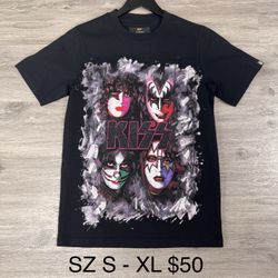 Mens T Shirt CULT hombre Poloche Cult Kiss Band 