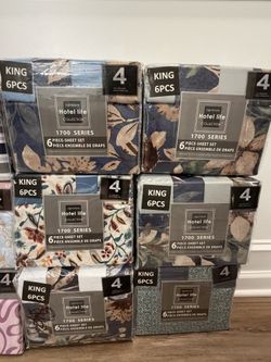 New  6 Piece KING SIZE SHEET SET 