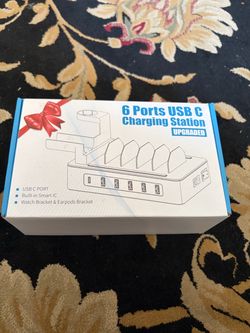 USB C charging station 6 ports