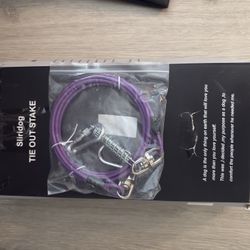 Tie Down Stake And Leash For Energetic Dog