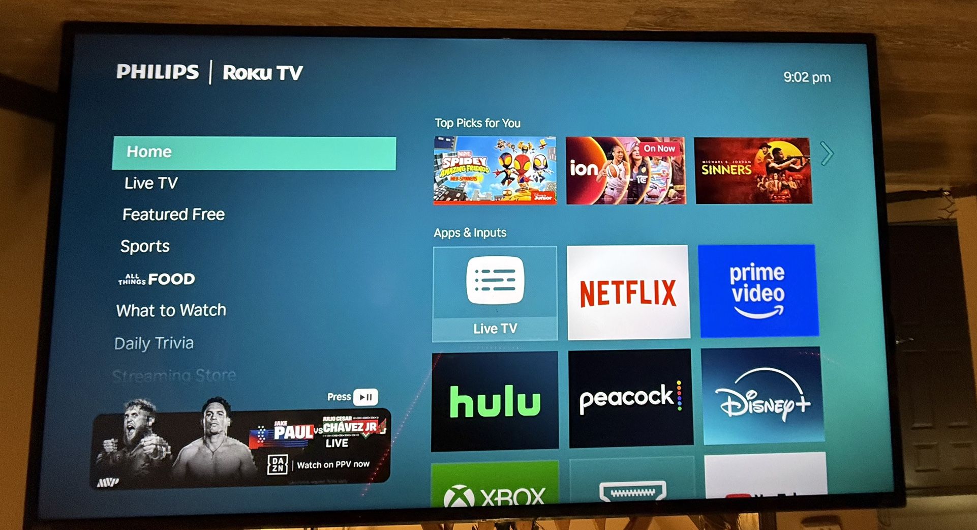 Phillips Roku 65’ 4K TV
