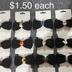 Halloween Crocheted Hair Bows 