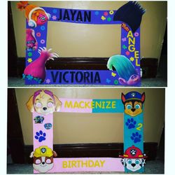 Handmade Party photo frames
