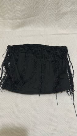 black polyester blouse