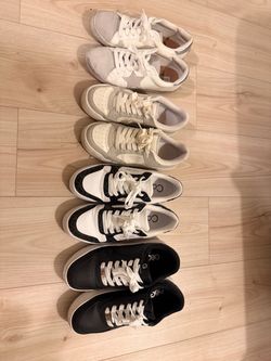 4 pairs of shoes