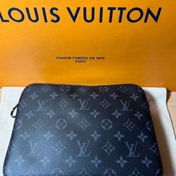Louis Vuitton Monogram Eclipse Shoulder Bag Black