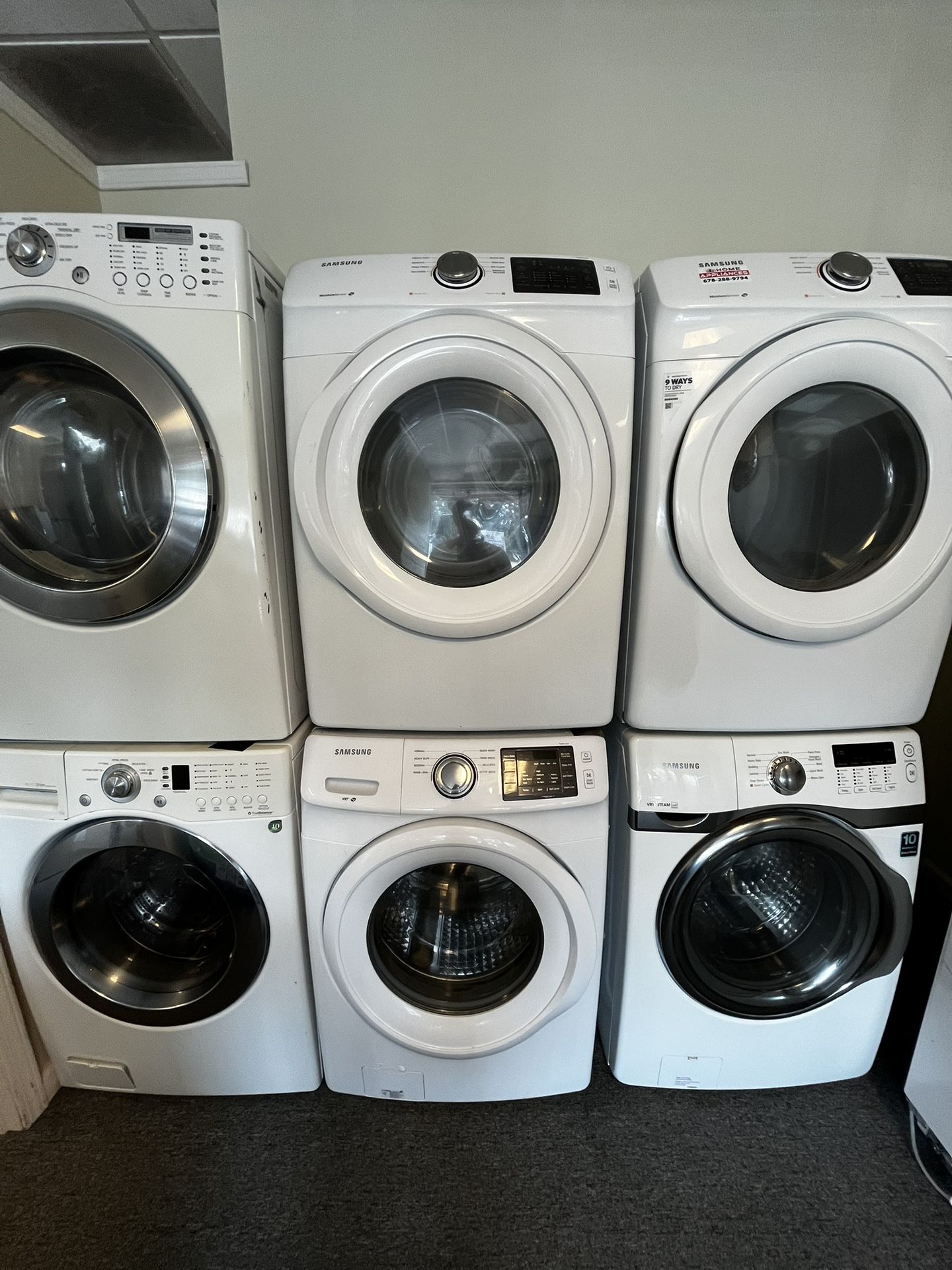 Samsung White Front Load Set