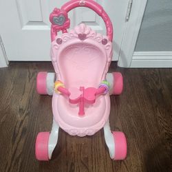 Fisher-Price Princess Stroll-Along Baby Walker ONLY 