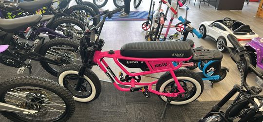 Throne Strike Rascal 48V Low Frame Ebike Pink
