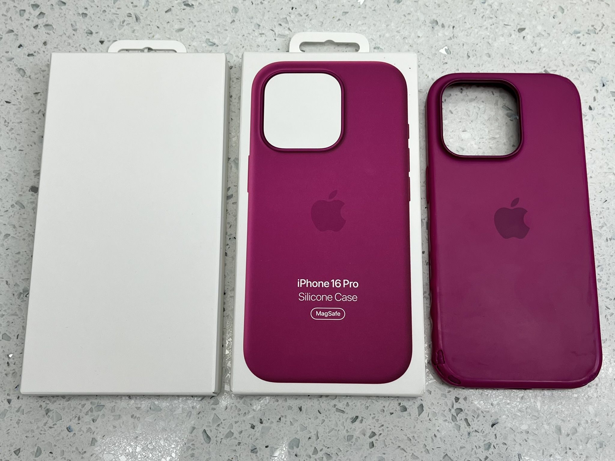 NEW Apple iPhone 16 Pro Silicone Case with MagSafe and Camera Control - Fuchsia